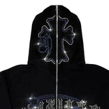 Fashionkova party look inspos Autumn/winter  Fashion Vintage Y2k Sweatshirt Hoodies Streetwear Matching Shirt Aesthetic Korean Style zipper Pullover emo