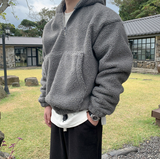 Fashionkova  No. 3348 HALF ZIP-UP FLEECE HOODIE