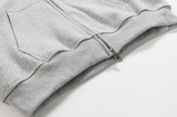 Fashionkova  No. 4091 GRAY ZIP-UP HOODIE & SWEATPANTS (TOP & BOTTOM)