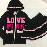 FashionKova-Kawaii Oversized Top Winter Women Clothes Pink Bow Streetwear Zip Hoodie Femme Cute Suit Sweet Girl Lace Y2k Tops Vintage Hoody