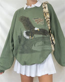 Fashionkova Bald Eagle Sweatshirt