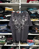 Fashionkova 2000s Southpole Street Retro Hip Hop Costume Couple T-shirt Gothic Skull Cross Printing Fashion Casual Graphic Men's Shirts