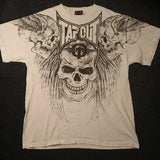 Fashionkova 2000s American Retro T shirt Men Hip Hop Letter Graphic Print Oversized Harajuku Round Neck Cotton Short Sleeve