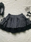 FashionKova-Y2k Skirts Summer Sexy Sweet Girl Clothes Bow Punk 2000s Kawaii Casual Cute Skirt Bottom Korea Gothic High waist Women Skirts