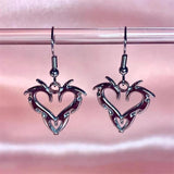 Fashionkova Y2K Bowknot Stud Earrings Korean Fashion Cute Hoop Earrings for Women Kawaii Jewelry Charms Punk Earrings Accessories Goth