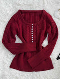 Fashionkova Y2K Harajuku Female Knit Sweater Artsy Winter Daily Women's Clothing Elegant Female Warm Classic Pullover Maiden Tide Soft tops ootd
