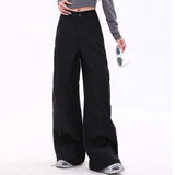 Fashionkova Casual Friday Wide-Leg Black Pants