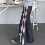 Fashionkova Bow Side Stripe Sweatpants