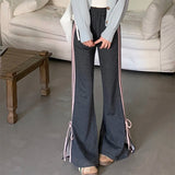 Fashionkova Bow Side Stripe Sweatpants