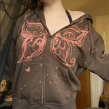 Fashionkova Butterfly Fairy Grunge Hoodie