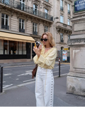 Fashionkova Casual Bead Jean Women Loose High Waisted Pockets Zipper All-match Straight Leg Trouser Female 2025 Y2k High Street Lady Outwear