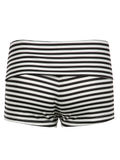 Fashionkova Sweetown Black White Stripe Slim Shorts For Women Low Waist Summer Booty Short Pants Cute Simple Fashion Vacation Outfits