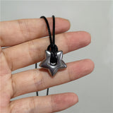 Fashionkova Tarnish Free Stainless Steel Y2K Chunky Star Pendant Necklace for Women Men Unisex Goth Punk Grunge Trend Neck 2024 New Jewelry