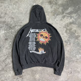 Fashionkova  '90s Y2K Rock Metal Band Vintage Punk Retro Graphics Print Oversize Hooded Pullover Men Clothing Tops Hoodies For Men