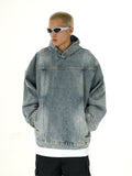 Fashionkova  No. 10259 HOODED DENIM PULLOVER HOODIE