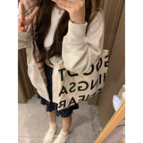 Fashionkova Vintage Plaid Splice Oversized Hoodie
