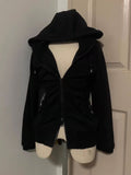 FashionKova-Punk Coat Dark Winter Clothes Women Gothic Zip Up Hoodies 2025 New Korea Oversized Tops Jackets Femme Hoody Streetwear Coats Top