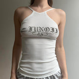 Fashionkova Y2K Sexy Crop Off Shoulder Solid2025Women  Irregular Summer Tops  Sexy Women Summer Hollow Crop Tops Halter Sleeveless Tops Slim 2025 spring outfits