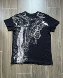 Fashionkova 2000s Affliction Retro American Men's T-shirt Couple round neck t-shirt motorcycle ins