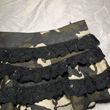 FashionKova-back to school outfit Grunge punk hip hop aesthetic women's Y2K mini skirt sexy slim chic camouflage lace skirts harajuku emo girls streetwear bottoms