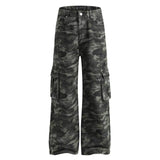 Fashionkova Camo Wide-Leg Cargo Pants