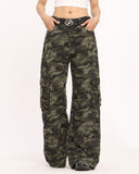 Fashionkova Camo Wide-Leg Cargo Pants