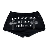 FashionKova-vintage outfits Punk Gothic Rock Chic Aesthetic Lace Trim Silk Women's Shorts Sexy Fit Fashion Grunge Rap Streetwear Harajuku Y2K Retro Bottoms