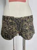 Fashionkova Women's Vibe Leopard Print Strap Summer Sexy Mini Shorts Cool Girl High Waist Streetwear Female Vintage A-line Hot Pants