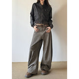 Fashionkova party outfit  American Vintage 2000s Style High Waist Camel Jeans Pants Spring Fashion Women's Baggy Y2K Wide Leg Denim Trouser Female Clothes