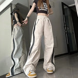 Fashionkova Party Outfit Y2K Techwear Sweatpants Women Streetwear Korean Hip Hop Harajuku Cargo Parachute Track Pants Lady Wide Leg Joggers Trousers 2024