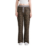 Fashionkova party outfit  Fashion Vintage Leopard Print Wide-leg Pants Women Casual High-waisted Trouser 2024 Spring Summer Office Lady Clothes Streetwear