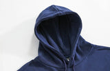 Fashionkova  No. 5421 DARK BLUE CHICAGO LETTERED HOODIE