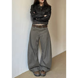 Fashionkova party outfit  American Vintage 2000s Style High Waist Camel Jeans Pants Spring Fashion Women's Baggy Y2K Wide Leg Denim Trouser Female Clothes