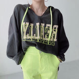 Fashionkova Hooded Printing Long Sleeves