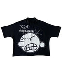 Fashionkova New Y2K Clothes Harajuku Casual Gothic Tops Pure Cotton T Shirt Hip Hop Retro Cartoon Oversized Graphic Print T Shirt Men Women