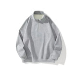 Fashionkova Christmas Gift outfit  2024 New Half Zipper Design Sweatshirts For Men Autumn Y2K Vintage Stand Collar Pullover Hoodies Korean Fashion Casual sudadera