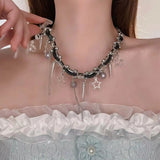 Fashionkova Punk Leather Choker Chain Collar Necklace for Women Men Hip Hop Belt Chains Bracelet Female Girls Party Jewelry Gift