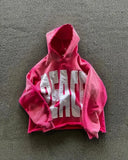 Fashionkova 2024 New retro street hip hop letter printed zipper hoodie for men and women Y2K Harajuku Punk Gothic loose sweatshirt hoodie