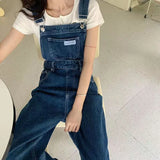 Fashionkova  Party Outfit  Blue Jumpsuits Jeans Women Straight Fashion Casual Wide Leg Pants Streetwear High Waist Vintage Female Harajuku Y2K Trousers