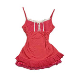 Fashionkova valentine's day aesthetic Solid color rock aesthetic suspenders casual fashion Y2K tops grunge punk hip hop emo girl street American retro sexy women tops