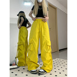 Fashionkova Party Outfit Y2K Cargo Pants Women Streetwear Oversized Wide Leg Sweatpants Harajuku Big Pockets Joggers Bf High Waist Baggy Sports Trousers