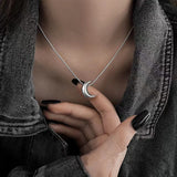 Fashionkova 2023 Korean Fashion Goth Punk Moon Star Cross Pendant Neck Chain Choker Necklace For Women Men Egirl Y2k Cool Party Jewelry Gift