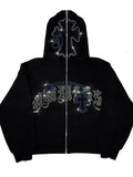 Fashionkova party look inspos Autumn/winter  Fashion Vintage Y2k Sweatshirt Hoodies Streetwear Matching Shirt Aesthetic Korean Style zipper Pullover emo