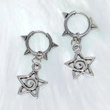 Fashionkova Y2K Bowknot Stud Earrings Korean Fashion Cute Hoop Earrings for Women Kawaii Jewelry Charms Punk Earrings Accessories Goth