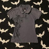 FashionKova-Punk Vintage 2000s Streetwear T shirts Women Clothes Gothic Slim Skulls Print Femme Tshirt Short sleeve Kpop Aesthetic Crop Tops