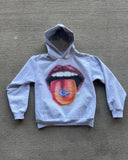 Fashionkova  American High Street Retro Big Mouth Anime Print Oversized Hoodie Men Y2k Harajuku Fashion Hip-hop Rock Loose Pullover Women