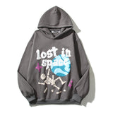 Fashionkova  Hooded Jacket Travis Scott Hip Hop Street Time Swirl Foaming Graffiti Print Letter Hoodie Sweatshirt Y2K Retro Casual Jacket black friday