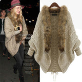 FashionKova-Y2k Sweater Punk Cardigan  Women Winter Clothes Knitwears Casual Fox Fur Loose Femme Sweaters Harajuku Femmes Outerwears Coats