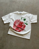 Fashionkova Y2K T Shirt Casual Simple Retro Harajuku Couple Personalized Strawberry Print Tops Streetwear Fashion High Quality Short Sleeves