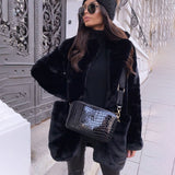 Fashionkova Party Outfit Fur Coat Women Luxury Faux Fur Jacket Women Cropped Faux Fur Coat Women Winter 2024 Hot Cool Girls Fluffy Short Fur Jacket